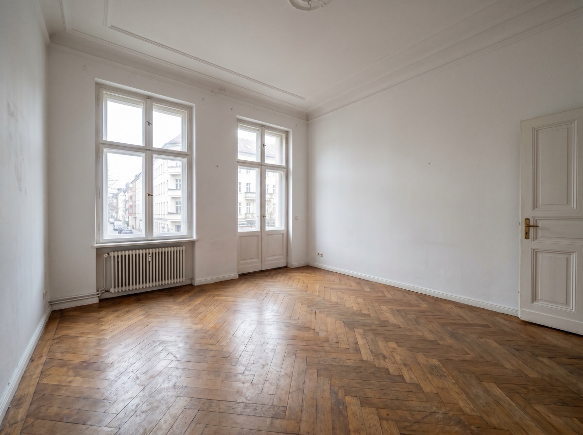 Leeres Wohnzimmer vorher